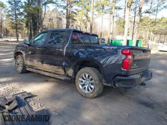 2022 Chevrolet Silverado 1500 Custom with VIN 1GCPDBEK3NZ640666, listed as a IAAI auction lot 41779220 with 31,047 mi miles. Bid and sale history available at carsss.com. Image 3.