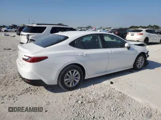 2025 Toyota Camry LE with VIN 4T1DAACK6SU537173, listed as a Copart auction lot 53202015 with 9,999 mi miles and Non Repairable. Bid and sale history available at DreamBid. Image 3.