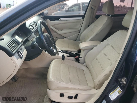 2012 Volkswagen Passat SE with VIN 1VWBP7A3XCC096404, listed as a Copart auction lot 48186745 with 147,108 mi miles and Salvage Title. Bid and sale history available at carsss.com. Image 7.