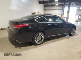 2017 Genesis G80 3.8L with VIN KMHGN4JE1HU199075, listed as a Copart auction lot 72238284 with 41,891 mi miles and Salvage Title. Bid and sale history available at carsss.com. Image 3.
