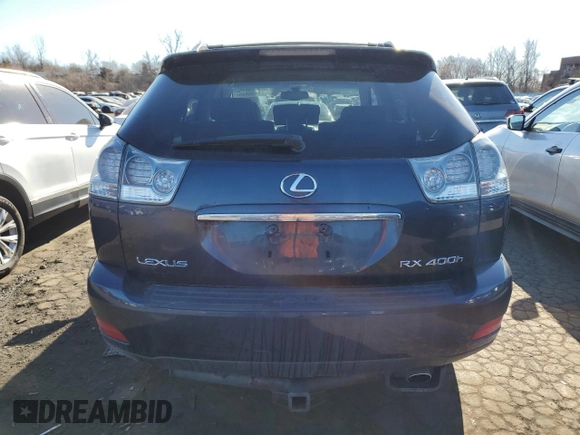 2006 Lexus RX 400h z VIN JTJHW31U062003821, wystawiony jako Copart lot #43135445 z przebiegiem 233 782 mil mil oraz Nie do naprawy • Non repairable. Historia ofert i sprzedaży dostępna na DreamBid. Obrazek 6.
