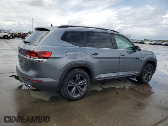 2021 Volkswagen Atlas SE with VIN 1V2RR2CA6MC578698, listed as a Copart auction lot 51353425 with 63,574 mi miles and Salvage title. Bid and sale history available at DreamBid. Image 3.