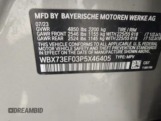 2023 BMW X1 xDrive28i z VIN WBX73EF03P5X46405, wystawiony jako IAAI lot #42038660 z przebiegiem 21 994 mil mil oraz . Historia ofert i sprzedaży dostępna na DreamBid. Obrazek 9.