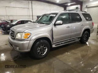 2003 Toyota Sequoia SR5 with VIN 5TDBT44AX3S194080, listed as a Copart auction lot 44201045 with 199,638 mi miles and Salvage Title. Bid and sale history available at DreamBid. Image 1.