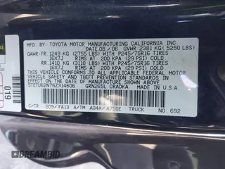 2006 Toyota Tacoma PreRunner z VIN 5TETU62N76Z314606, wystawiony jako IAAI lot #41647446 z przebiegiem 119 769 mil mil oraz . Historia ofert i sprzedaży dostępna na DreamBid. Obrazek 9.