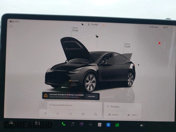 2023 Tesla Model Y Long Range with VIN 7SAYGDEEXPA044335, listed as a IAAI auction lot 42350159 with 26,731 mi miles and . Bid and sale history available at DreamBid. Image 19.