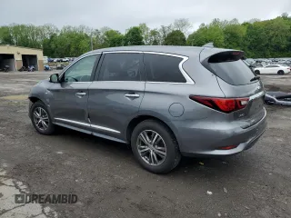 2019 Infiniti QX60 Pure with VIN 5N1DL0MMXKC566525, listed as a Copart auction lot 56960085 with 89,858 mi miles and Salvage title. Bid and sale history available at DreamBid. Image 2.