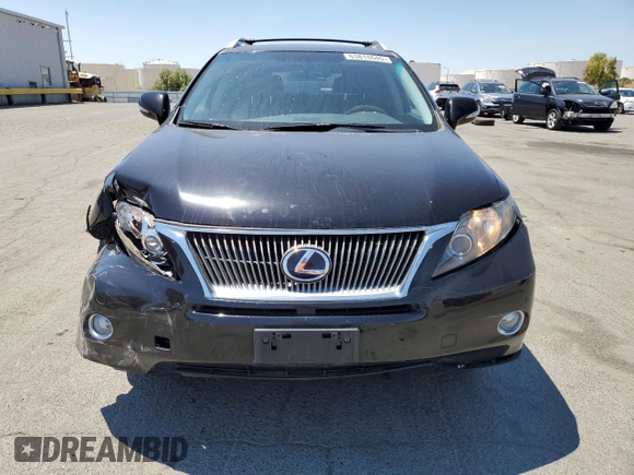 2012 Lexus RX 450h with VIN JTJBC1BA7C2050279, listed as a Copart auction lot 63818645 with 135,726 mi miles and Salvage title. Bid and sale history available at DreamBid. Image 5.