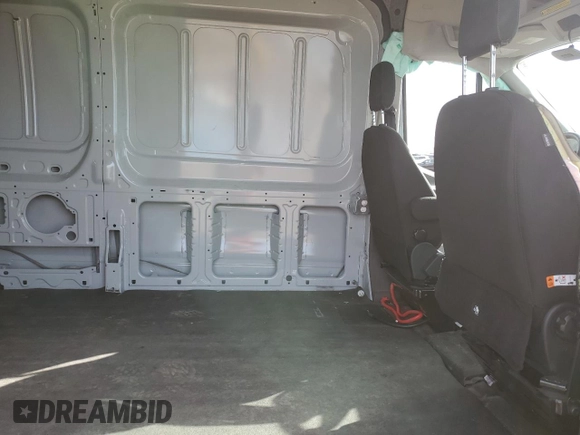 2023 Ford Transit Cargo with VIN 1FTBW2XG9PKB73049, listed as a Copart auction lot 50264605 with 103,021 mi miles and Salvage title. Bid and sale history available at DreamBid. Image 11.