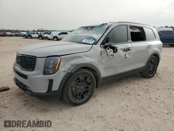 2022 Kia Telluride SX with VIN 5XYP5DHC4NG212410, listed as a Copart auction lot 49376975 with 48,905 mi miles and Salvage Title. Bid and sale history available at carsss.com. Image 1.