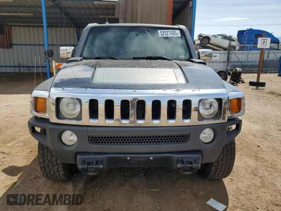 2007 Hummer H3 SUV with VIN 5GTDN13E078251900, listed as a Copart auction lot 52527405 with 172,203 mi miles and Clean Title. Bid and sale history available at carsss.com. Image 5.