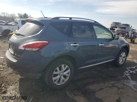 2011 Nissan Murano SV with VIN JN8AZ1MW2BW169892, listed as a Copart auction lot 46628735 with 164,409 mi miles and Salvage Title. Bid and sale history available at carsss.com. Image 3.