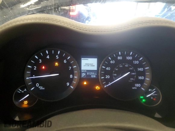 2016 Infiniti Q70 with VIN JN1BY1PR1GM720733, listed as a Copart auction lot 44587575 with 81,254 mi miles and Non repairable. Bid and sale history available at DreamBid. Image 9.