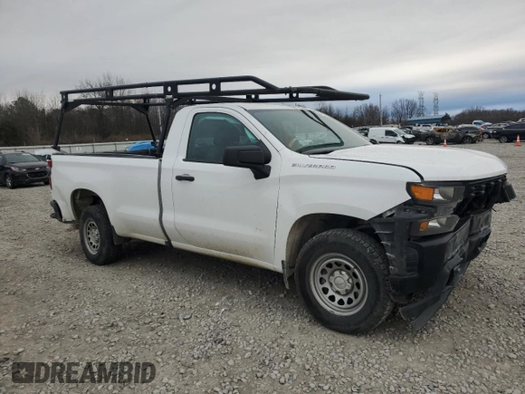 2021 Chevrolet Silverado 1500 Work Truck with VIN 3GCNWAEF9MG187442, listed as a Copart auction lot 44247775 with 148,925 mi miles and Salvage Title. Bid and sale history available at carsss.com. Image 4.