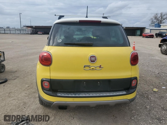 2014 FIAT 500L Trekking with VIN ZFBCFADH3EZ004146, listed as a Copart auction lot 86644234 with Not Provided miles and Salvage Title. Bid and sale history available at DreamBid. Image 6.