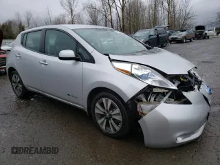 2015 Nissan LEAF SV with VIN 1N4AZ0CP6FC324845, listed as a Copart auction lot 43324283 with 53,815 mi miles. Bid and sale history available at carsss.com. Image 4.