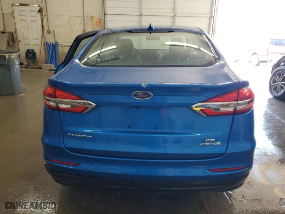 2019 Ford Fusion Hybrid SE with VIN 3FA6P0LU3KR274712, listed as a Copart auction lot 52219495 with 53,785 mi miles and Salvage Title. Bid and sale history available at carsss.com. Image 6.