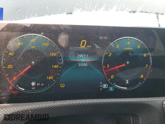 2019 Mercedes-Benz A 220 with VIN WDD3G4EB2KW024607, listed as a Copart auction lot 46878555 with 31,550 mi miles and Salvage Title. Bid and sale history available at DreamBid. Image 9.