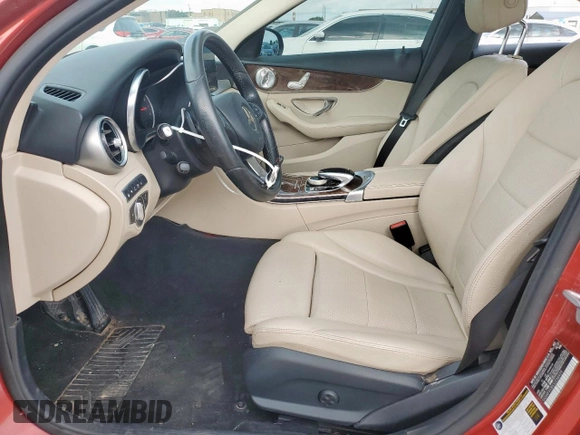 2018 Mercedes-Benz C 300 with VIN 55SWF4KBXJU258929, listed as a Copart auction lot 64697985 with 47,264 mi miles and Clean title. Bid and sale history available at DreamBid. Image 7.