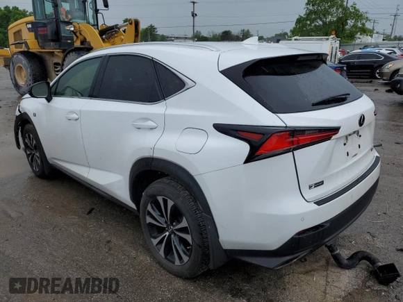 2019 Lexus NX 300 z VIN JTJBARBZ5K2192588, wystawiony jako Copart lot #56175425 z przebiegiem 86 286 mil mil oraz Szkoda całkowita • Salvage title. Historia ofert i sprzedaży dostępna na DreamBid. Obrazek 2.