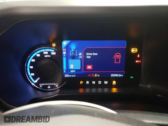 2022 Ford Bronco with VIN 1FMEE5BP6NLA75110, listed as a Copart auction lot 85467124 with 20,590 mi miles and Salvage Title. Bid and sale history available at DreamBid. Image 9.