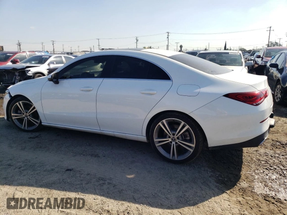 2020 Mercedes-Benz CLA 250 with VIN WDD5J4GB7LN035181, listed as a Copart auction lot 42036494 with 52,821 mi miles and . Bid and sale history available at DreamBid. Image 2.