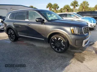 2024 Kia Telluride SX z VIN 5XYP54GC6RG465493, wystawiony jako Copart lot #58386405 z przebiegiem 20 403 mil mil oraz Szkody całkowita. Historia ofert i sprzedaży dostępna na DreamBid. Obrazek 4.