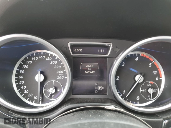 2014 Mercedes-Benz M 350 with VIN 4JGDA2EB7EA363543, listed as a Copart auction lot 53585855 with 168,940 mi miles and Salvage Title. Bid and sale history available at DreamBid. Image 9.