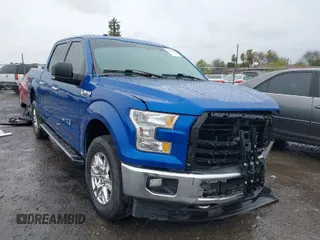 2017 Ford F-150 XL with VIN 1FTEW1EP4HKE20926, listed as a IAAI auction lot 41793967 with 108,701 mi miles. Bid and sale history available at carsss.com. Image 1.