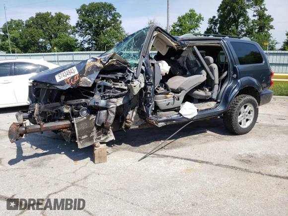 2008 Dodge Durango SLT with VIN 1D8HB48N78F148175, listed as a Copart auction lot 57434943 with Not provided miles and Non repairable. Bid and sale history available at DreamBid. Image 1.