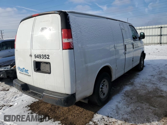 2017 Chevrolet Express Cargo with VIN 1GCWGAFF9H1289313, listed as a Copart auction lot 86978034 with 202,794 mi miles and Salvage title. Bid and sale history available at DreamBid. Image 3.