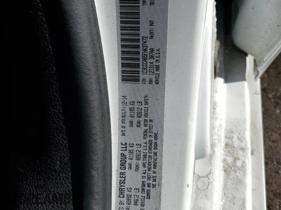 2015 Chrysler 200 Limited with VIN 1C3CCCAB5FN637472, listed as a Copart auction lot 72812534 with 162,463 mi miles and Salvage Title. Bid and sale history available at carsss.com. Image 12.