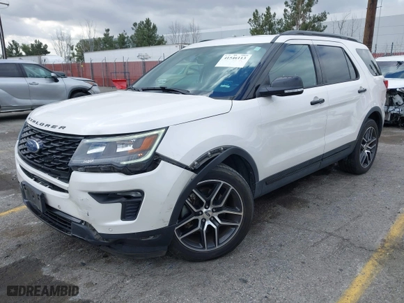 2019 Ford Explorer Sport with VIN 1FM5K8GT8KGA73895, listed as a IAAI auction lot 41546113 with 110,855 mi miles. Bid and sale history available at carsss.com. Image 22.