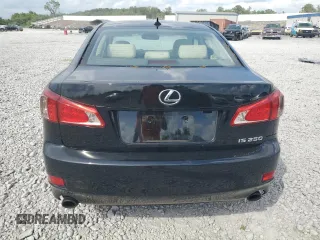 2012 Lexus IS 250 with VIN JTHBF5C21C5166406, listed as a Copart auction lot 55521305 with 123,708 mi miles and Salvage title. Bid and sale history available at DreamBid. Image 6.