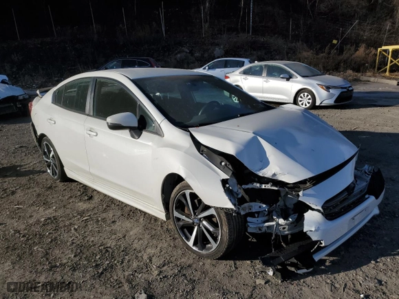 2020 Subaru Impreza Sport with VIN 4S3GKAL65L3600255, listed as a Copart auction lot 87732425 with 0 mi miles and Non Repairable. Bid and sale history available at carsss.com. Image 4.