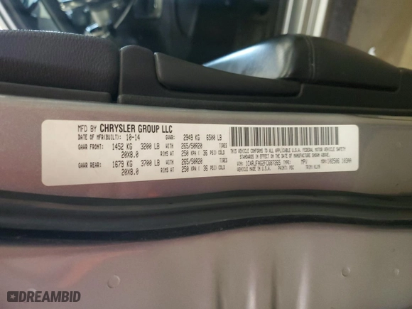 2015 Jeep Grand Cherokee Laredo with VIN 1C4RJFAG2FC687265, listed as a Copart auction lot 50428355 with 96,634 mi miles and Clean Title. Bid and sale history available at carsss.com. Image 14.