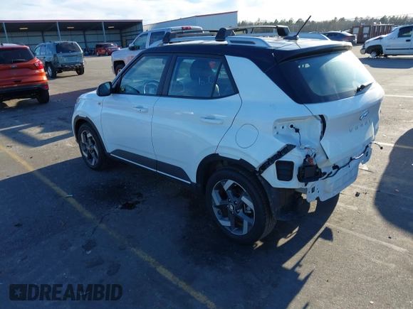2024 Hyundai Venue SEL with VIN KMHRC8A38RU324305, listed as a IAAI auction lot 41645452 with 11,629 mi miles and . Bid and sale history available at DreamBid. Image 3.