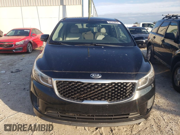 2017 Kia Sedona LX with VIN KNDMB5C15H6306388, listed as a Copart auction lot 84343854 with 106,088 mi miles and Salvage Title. Bid and sale history available at carsss.com. Image 5.