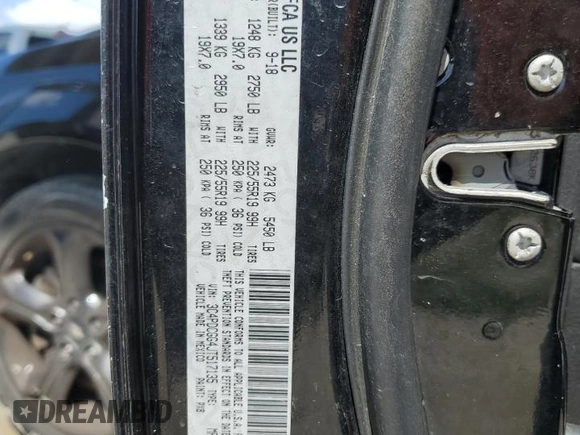 2018 Dodge Journey Crossroad with VIN 3C4PDCGG4JT517135, listed as a Copart auction lot 54603705 with 160,491 mi miles and Salvage title. Bid and sale history available at DreamBid. Image 13.