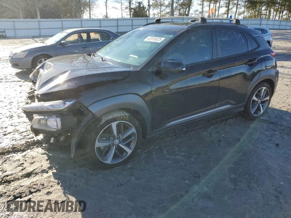 2021 Hyundai Kona Limited with VIN KM8K33A58MU729773, listed as a Copart auction lot 42916525 with 67,458 mi miles and Salvage Title. Bid and sale history available at carsss.com. Image 1.