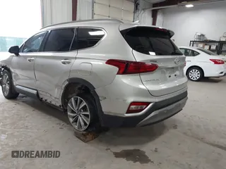 2019 Hyundai Santa Fe SEL with VIN 5NMS33AD3KH119117, listed as a IAAI auction lot 40968190 with 100,350 mi miles and . Bid and sale history available at DreamBid. Image 3.