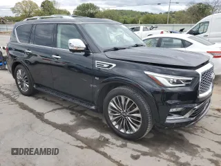 2019 Infiniti QX80 LUXE with VIN JN8AZ2ND6K9850428, listed as a Copart auction lot 71494304 with 60,426 mi miles and Salvage Title. Bid and sale history available at carsss.com. Image 4.