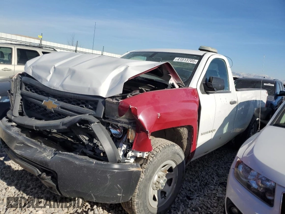 2014 Chevrolet Silverado 1500 Work Truck with VIN 1GCNKPEC7EZ161850, listed as a Copart auction lot 41513705 with 148,820 mi miles and Salvage Title. Bid and sale history available at DreamBid. Image 1.