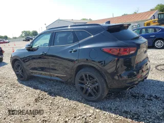 2024 Chevrolet Blazer RS with VIN 3GNKBKRS3RS138082, listed as a Copart auction lot 62945315 with 25,459 mi miles and Salvage title. Bid and sale history available at DreamBid. Image 2.