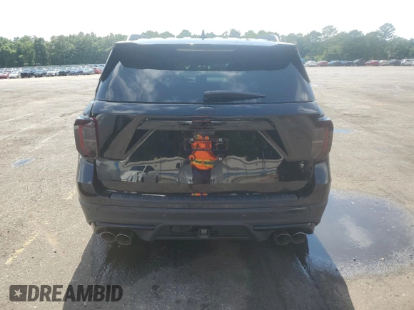 2021 Ford Explorer ST with VIN 1FM5K8GCXMGA37824, listed as a Copart auction lot 56569864 with 0 mi miles and Salvage Title. Bid and sale history available at carsss.com. Image 6.