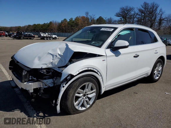 2024 Audi Q5 S line Premium z VIN WA1GAAFY1R2113529, wystawiony jako Copart lot #51914235 z przebiegiem Nie podano mil oraz Szkoda całkowita • Salvage title. Historia ofert i sprzedaży dostępna na DreamBid. Obrazek 1.