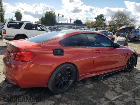 2015 BMW M4 with VIN WBS3R9C57FF708758, listed as a Copart auction lot 41101764 with 65,416 mi miles. Bid and sale history available at carsss.com. Image 3.