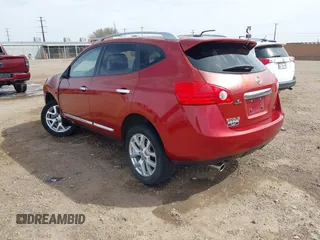 2012 Nissan Rogue S with VIN JN8AS5MT2CW267825, listed as a IAAI auction lot 41822891 with 128,407 mi miles. Bid and sale history available at carsss.com. Image 3.