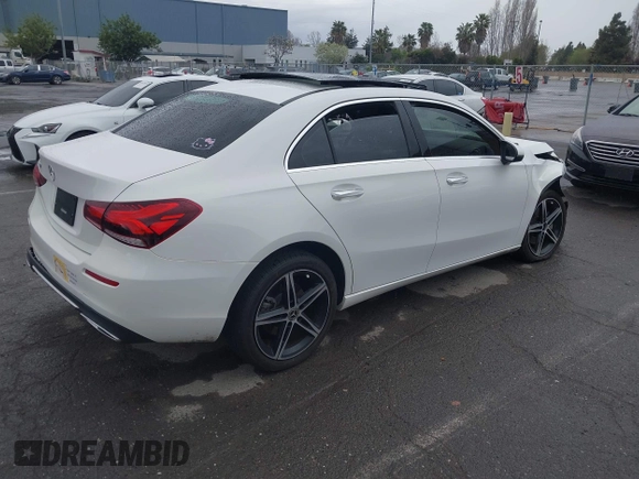 2022 Mercedes-Benz A 220 with VIN W1K3G4EB7NJ328176, listed as a IAAI auction lot 41891527 with 24,603 mi miles and . Bid and sale history available at DreamBid. Image 4.