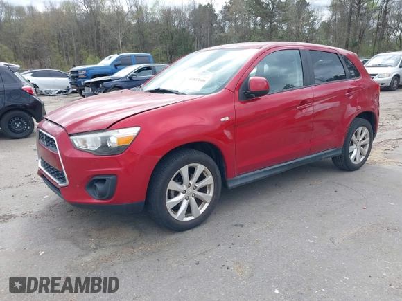 2014 Mitsubishi Outlander Sport ES with VIN 4A4AP3AU3EE026579, listed as a IAAI auction lot 41833606 with 104,583 mi miles. Bid and sale history available at carsss.com. Image 17.